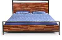 View Fischers Lifestyle Santorini Solid Wood King Bed(Finish Color -  Teak) Furniture (Fischers Lifestyle)