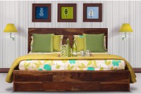 peachtree Solid Wood Queen Bed(Finish Color -  Natural)   Furniture  (peachtree)