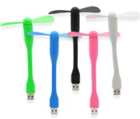 View Bruzone Flexible USB Fan Z05 UCMF05 USB Fan(Multicolor) Laptop Accessories Price Online(Bruzone)
