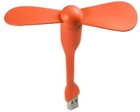 View Bruzone USB Fan For Laptop/ Desktop/ Powerbank A24 UCMFA24 USB Fan(Orange) Laptop Accessories Price Online(Bruzone)