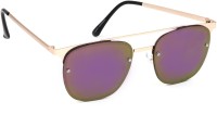 Eyeland Wayfarer Sunglasses(For Men & Women, Violet, Green, Multicolor)