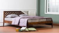 VINTEJ HOME Solid Wood Queen Bed(Finish Color -  Brown)   Furniture  (VINTEJ HOME)