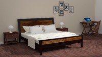 View VINTEJ HOME Solid Wood King Bed(Finish Color -  Brown) Furniture
