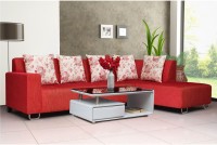 peachtree Fabric 5 Seater(Finish Color - Red)   Furniture  (peachtree)