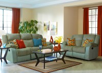 View peachtree Fabric 3 + 2 Green Sofa Set Furniture (peachtree)
