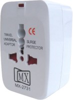 View Techvik Universal Pocket Travel Power Charger Multi-Plug, AU/EU/UK/US/CN Worldwide Adaptor(White) Laptop Accessories Price Online(Techvik)