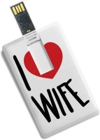 100yellow Credit Card Shape I Love My Wife Printed 8GB Fancy Pen Drive -Gift For Wife 8 GB Pen Drive(Multicolor)   Laptop Accessories  (100yellow)