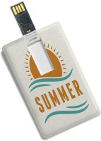 100yellow Credit Card Type Summer Printed 8GB Fancy Pen Drive 8 GB Pen Drive(Multicolor)   Laptop Accessories  (100yellow)