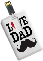 View 100yellow Love Dad Printed Credit Card Type Fancy 8GB -Gift For Father/Dad 8 GB Pen Drive(Multicolor) Price Online(100yellow)