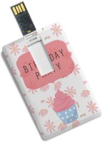 100yellow Credit Card Shape Birthday Party Print High Speed 16GB Plastic Pen Drive 16 GB Pen Drive(Multicolor)   Computer Storage  (100yellow)