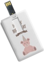 100yellow 8GB Credit Card Shape Happy Birthday Printed High Speed Pendrive 8 GB Pen Drive(Multicolor)   Computer Storage  (100yellow)