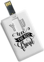 View 100yellow Credit Card Shape Quote Printed Designer 16GB Pen Drive - Ideal For Office Gift 16 GB Pen Drive(Multicolor) Laptop Accessories Price Online(100yellow)