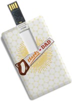 View 100yellow Credit Card Shape Thanks Dad Print 8GB Fancy Pen Drive /Data Storage -Gift For Father 8 GB Pen Drive(Multicolor) Laptop Accessories Price Online(100yellow)