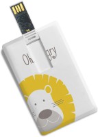 100yellow Credit Card Shape 8GB Oh Hungry Print Fancy Pen Drive 8 GB Pen Drive(Multicolor)   Computer Storage  (100yellow)