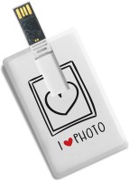 View 100yellow Credit Card Shape I Love Photo Print Fancy 8GB Pen Drive 8 GB Pen Drive(Multicolor) Price Online(100yellow)