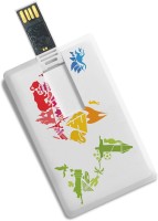 View 100yellow Credit Card Shape Printed High Speed 16GB Data Storage Designer/Pen Drive 16 GB Pen Drive(Multicolor) Price Online(100yellow)