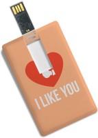100yellow Credit Card Shape I Like You Printed 8GB Fancy Pen Drive/Data Storage 8 GB Pen Drive(Multicolor) (100yellow)  Buy Online