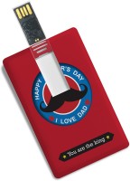 100yellow Credit Card Shape I Love Dad You Are The King Print Fancy 8GB Pen Drive -Gift For Father 8 GB Pen Drive(Multicolor)   Computer Storage  (100yellow)