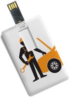 100yellow 8GB Credit Card Shape Printed Elegant Pen Drive/Data Storage -For Gift 8 GB Pen Drive(Multicolor)   Laptop Accessories  (100yellow)