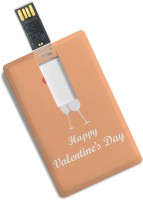 100yellow Credit Card Shape Happy Valentine’s Day Print 8GB Designer Pen Drive - 100yellow 8 GB Pen Drive(Multicolor)   Laptop Accessories  (100yellow)