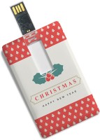 100yellow 8GB Merry Christmas & Happy New Year Print Credit Card Shape Pen Drive 8 GB Pen Drive(Multicolor)   Computer Storage  (100yellow)