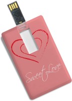 100yellow 8GB Credit Card Shape Sweet Love Printed Fancy Pen Drive -Gift For Valentine��s Day 8 GB Pen Drive(Multicolor)   Computer Storage  (100yellow)