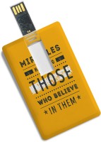 View 100yellow Credit Card Shape Motivational Quote Print Designer 8GB Pen Drive - For Gift 16 GB Pen Drive(Multicolor) Price Online(100yellow)