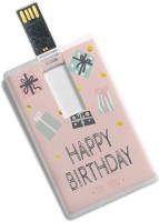 View 100yellow 16GB Credit Card Shape Happy Birthday To You Print High Speed Pendrive 16 GB Pen Drive(Multicolor) Price Online(100yellow)