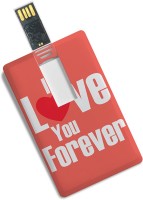 100yellow Credit Card Shape I Love You Forever Print 8GB Designer Pen Drive 8 GB Pen Drive(Multicolor) (100yellow) Maharashtra Buy Online