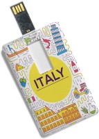 100yellow 8GB Credit Card Type Tour to Italy Printed High Speed Designer Pen Drive 8 GB Pen Drive(Multicolor)   Laptop Accessories  (100yellow)