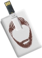 100yellow Beard Printed Bank Card Shape Designer 8GB Pen Drive 8 GB Pen Drive(Multicolor)   Laptop Accessories  (100yellow)