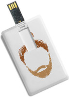 100yellow 16GB Beard Printed Credit Card Shape High Speed Pen Drive 16 GB Pen Drive(Multicolor)   Computer Storage  (100yellow)