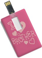100yellow Credit Card Shape I Love Brother Print High Speed 8GB Pen Drive -Gift For Brother 8 GB Pen Drive(Multicolor)   Laptop Accessories  (100yellow)