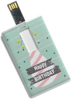100yellow Credit Card Type Happy Birthday Printed High Speed 8GB Pendrive 8 GB Pen Drive(Multicolor)   Computer Storage  (100yellow)