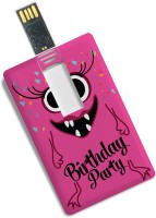 100yellow Credit Card Shape Birthday Party Print High Speed 16GB Pen Drive 16 GB Pen Drive(Multicolor)   Computer Storage  (100yellow)