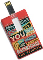 100yellow Motivational Quote Printed Credit Card Type 8GB Pen Drive -Ideal For Gift 8 GB Pen Drive(Multicolor)   Laptop Accessories  (100yellow)
