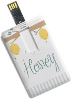 100yellow Credit Card Shape Honey Printed Fancy 16GB Pen Drive 16 GB Pen Drive(Multicolor)   Computer Storage  (100yellow)