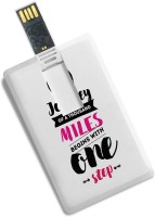 View 100yellow Credit Card Shape Inspirational Quote Printed 8GB Pen Drive -Ideal For Gift 8 GB Pen Drive(Multicolor) Price Online(100yellow)