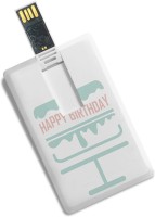 100yellow Happy Birthday Printed Credit Card Shape High Speed 8GB Pendrive 8 GB Pen Drive(Multicolor)   Laptop Accessories  (100yellow)