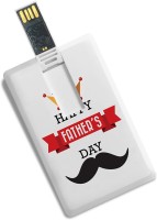 100yellow 8GB Credit Card Type Happy Father��s Day Printed /Data Storage -Gift For Dad 8 GB Pen Drive(Multicolor)   Computer Storage  (100yellow)
