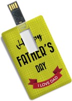 100yellow Credit Card Shape Happy Father��s Day Printed Designer 8GB Pen Drive - Gift For Dad 8 GB Pen Drive(Multicolor) (100yellow) Karnataka Buy Online