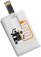 View 100yellow Credit Card Shape The Best Summer Holidays Printed Fancy 16GB Pen Drive 16 GB Pen Drive(Multicolor) Laptop Accessories Price Online(100yellow)
