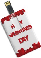 View 100yellow 8GB Credit Card Shape Happy Valentine��s Day Print High Quality Pen Drive 8 GB Pen Drive(Multicolor) Price Online(100yellow)