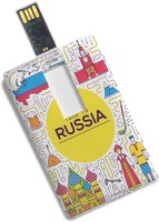 View 100yellow Credit Card Shape 16GB Tour to Russia Printed High Speed Designer 16 GB Pen Drive(Multicolor) Laptop Accessories Price Online(100yellow)