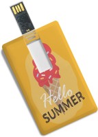 View 100yellow Credit Card Shape Quote Printed Designer 8GB Pen Drive - Ideal For Office Gift 8 GB Pen Drive(Multicolor) Price Online(100yellow)