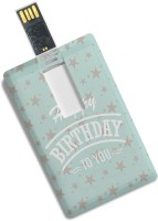 100yellow Credit Card Shape High Speed Happy Birthday to You Print 8GB Pendrive 8 GB Pen Drive(Multicolor)   Computer Storage  (100yellow)