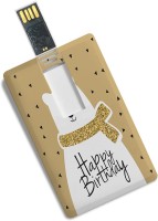 View 100yellow Credit Card Shape 8GB Fancy Pendrive Happy Birthday Printed 8 GB Pen Drive(Multicolor) Price Online(100yellow)