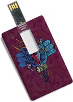 100yellow 8GB Credit Card Type Shiva Printed Designer Pen Drive - For Gift 8 GB Pen Drive(Multicolor)   Computer Storage  (100yellow)