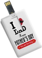 100yellow 16GB Credit Card Shape I Love Dad You Are the King Print Fancy -Gift For Father 16 GB Pen Drive(Multicolor)   Computer Storage  (100yellow)