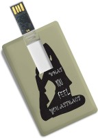100yellow 8GB Credit Card Shape Yoga Printed Pen Drive/Data Storage - For Gift 8 GB Pen Drive(Multicolor)   Computer Storage  (100yellow)